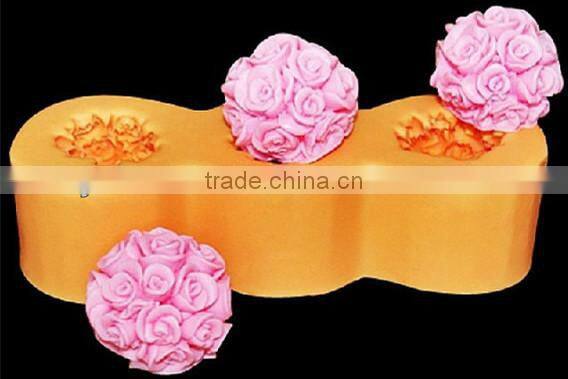 Wholesale silicone rubber ball candle molds