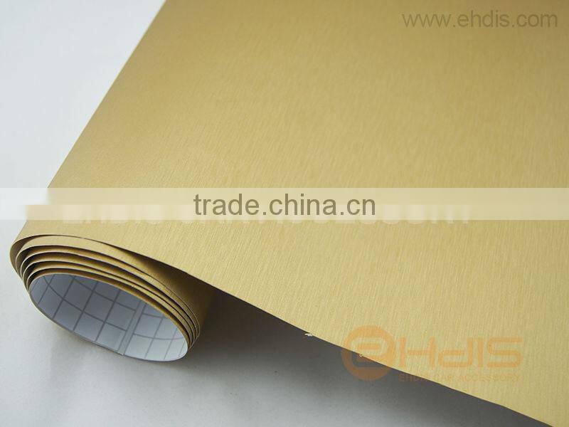 car painting sticker brushed silver color car vinyl film