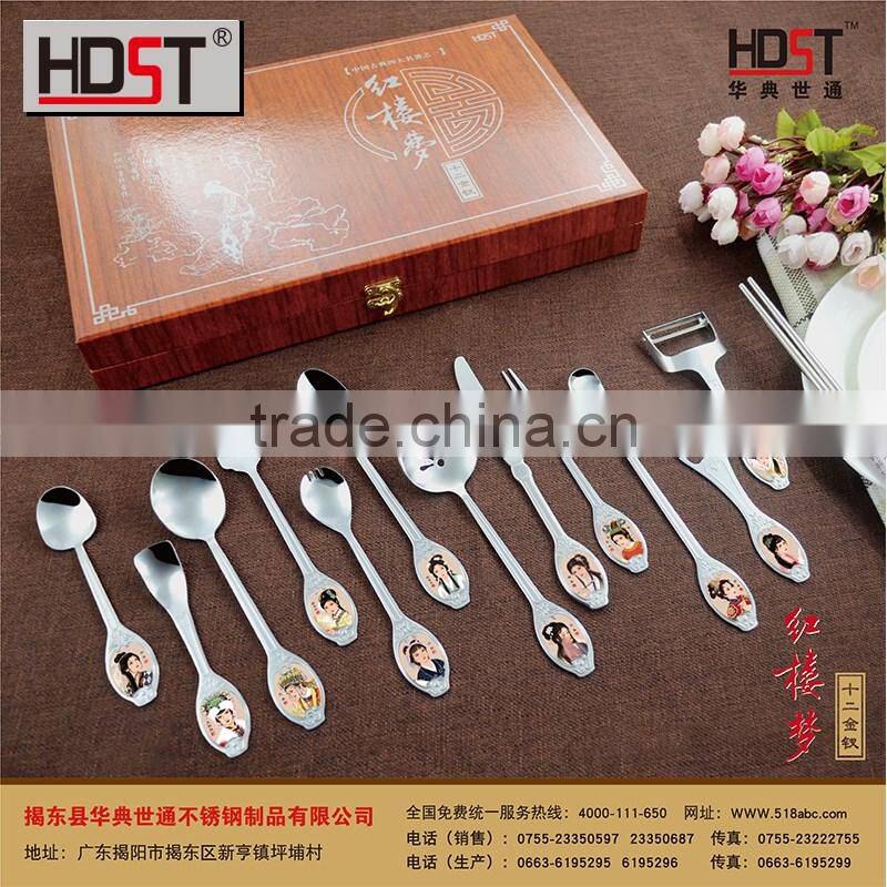 12pcs inox knife fork spoon,stainless china flatware,restaurant cutlery whole sets