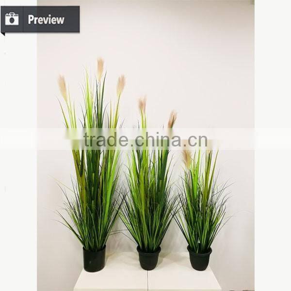 120 / 150 / 180 cm Synthetic Grass Artificial Potted Onion Grass with Reed Fake Grass Pots Plants