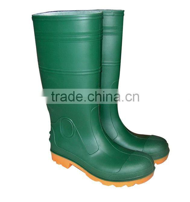 steel toe wellington rain gum boot