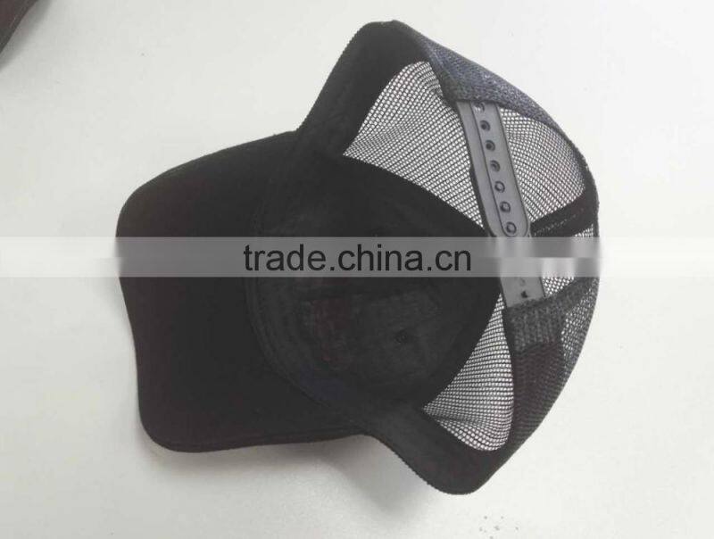 100% black cotton baseball cap hats