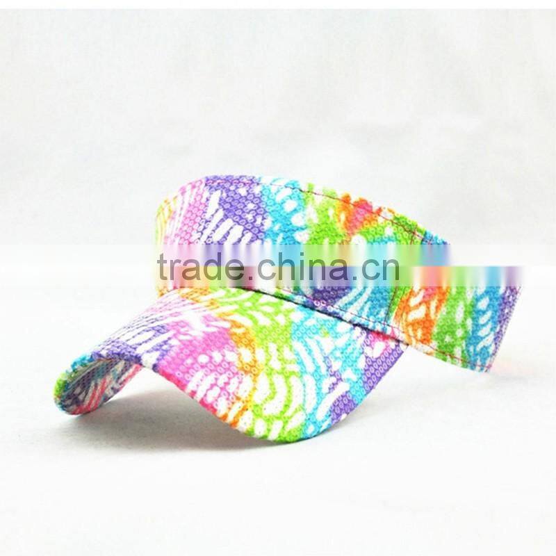 Custom Embroidery Colorful Sport Sun Hat Of Women