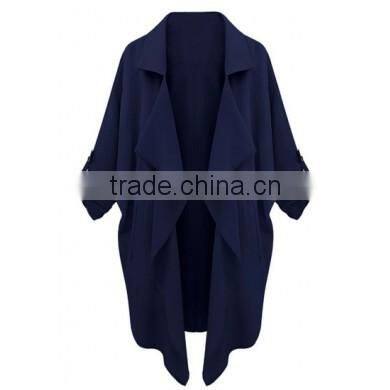 Autumn womens new loose cardigan coat lapel suit jacket Top Shirt chiffon Thin Blazers