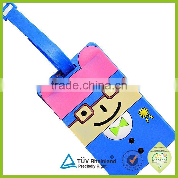 Bussiness gift standard size soft pvc plastic id card luggage tag