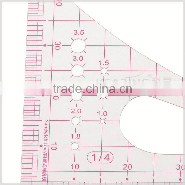 kearing brand plastic Scale ruler, 1/4 painting scale ruler ,garment pattern making rulers#8514