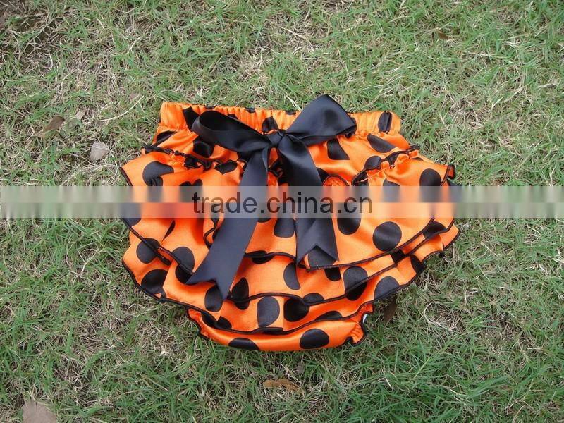 Hollaween bloomers for kids wholesale baby satin bloomer Kapu ruffle panties baby panties bloomer
