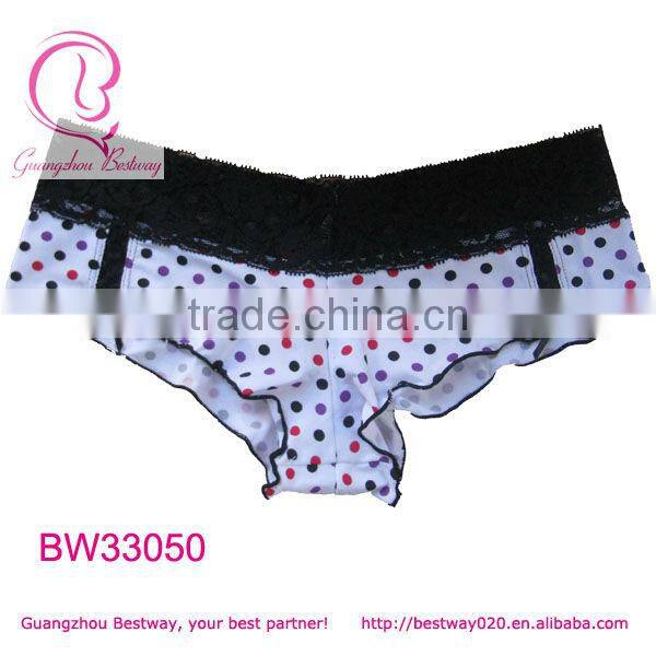 Fashion school girls sexy colorful polka dot underwear