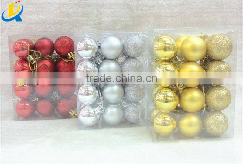 household party decoration white plastic christmas ornaments balls