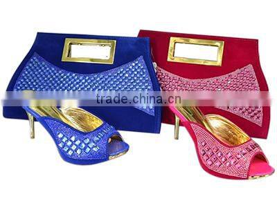 2015 Wholesale High Heel African Shoes And Bags Dress Shoes And Matching Bags MG0011