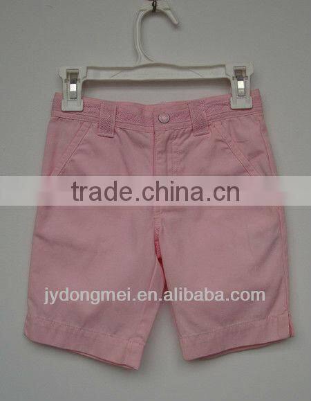 sunny girls plain dyed pink bermuda shorts for summer