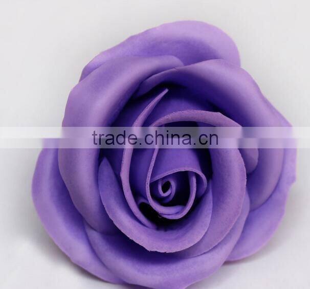 Cheap valentine's day gift artificial solid color soap flower in bulk