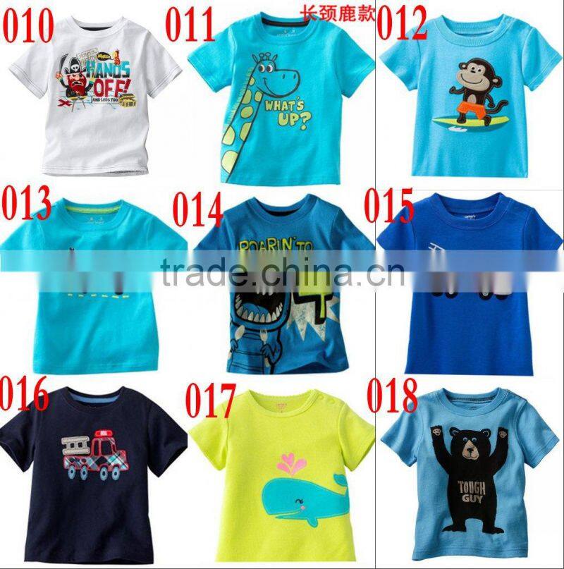 boys short sleeve cotton t-shirts kids summer tops