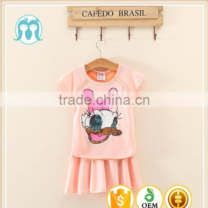 2017 summer new Korean children Girls baby shorts suit girls clothes sets 2 piece clothing for kids