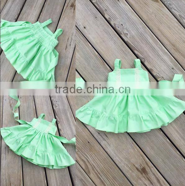 Boutique Design Kids Clothes Baby Girls Dress 0-6 Years Old Summer Party Dress