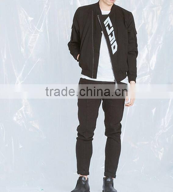 2016 autumn/winter basic mens bomber jacket wholesale winderbreaker sports jacket