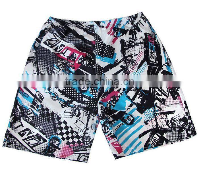 OEM custom design floral beach printed mens shorts