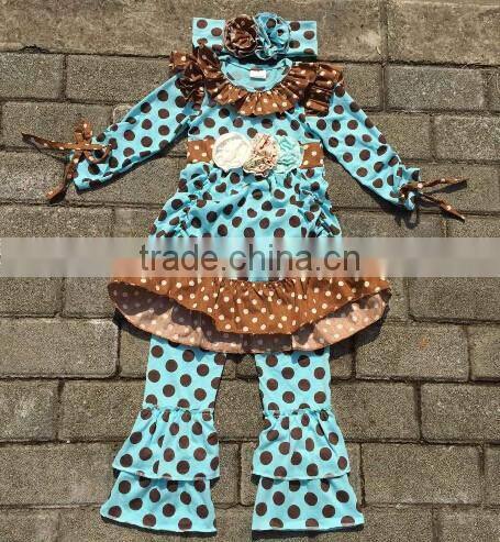 wholesale kids girl clothing fall cotton outfits leggings pants boutique Hallowmas girl clothing sets