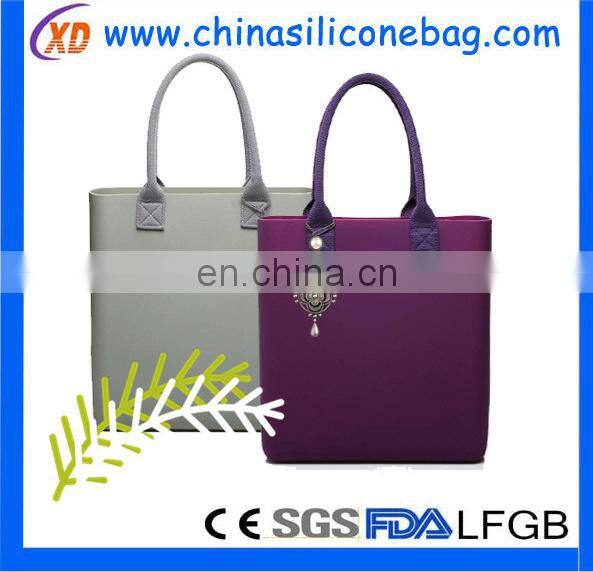 New design silicone bag for ladies/silicone handbag for ladies waterproof silicone bag