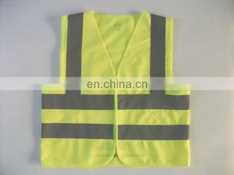 Reflective Security Traffic Vest With LOGO fluorescent jacket