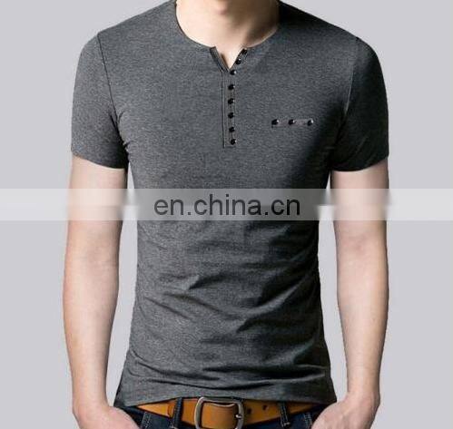 2016 Best-Selling 100% Cotton Material Basic Plain Round Neck Mens Clothing Tshirt