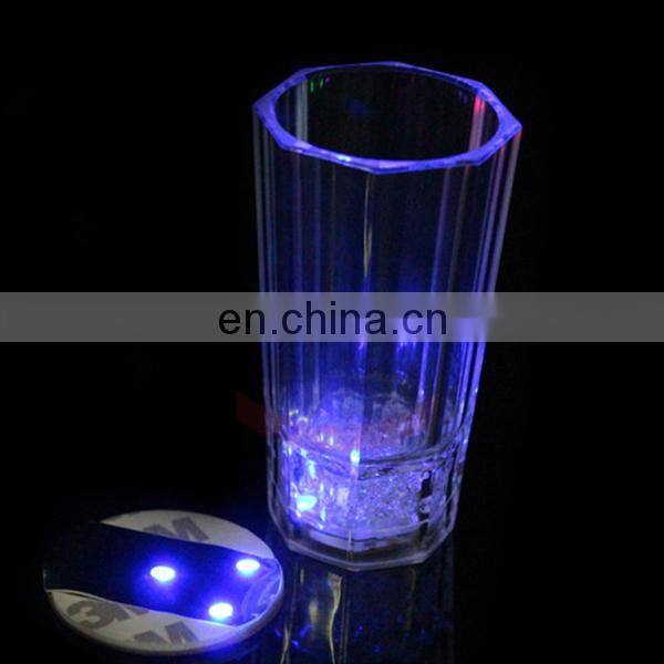 Best sale led light drink coasters led sticker coaster Led flashing coasters