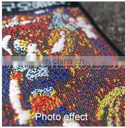 clothing label maker garment labels Silver metallic woven label