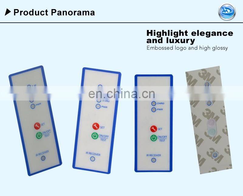 Custom Remote Control Membrane Switch Panel Waterproof Numeric Keypad