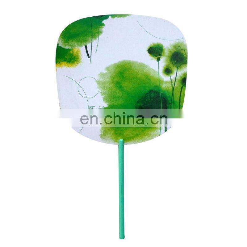 promotional customized hand held paper fans wholesale