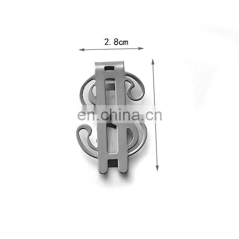 Shenzhen manufacturer custom hinged metal silver slim money clip