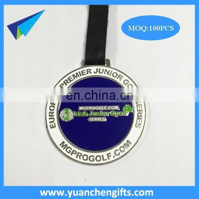 New full color Custom Engraved Metal Tags Golf Bag Luggage Tag