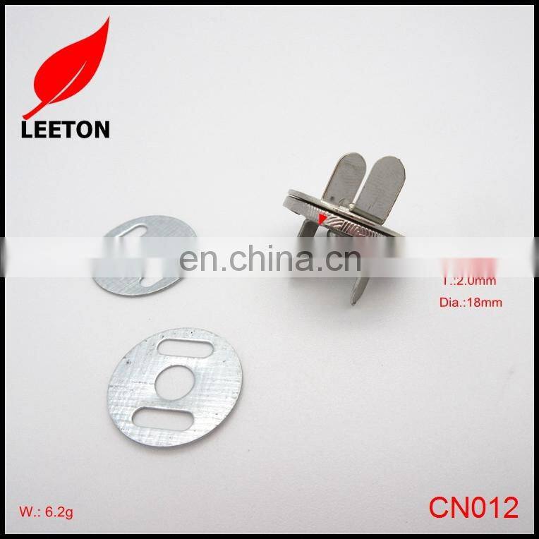 Dongguan supply 18mm thin magnetic snap button
