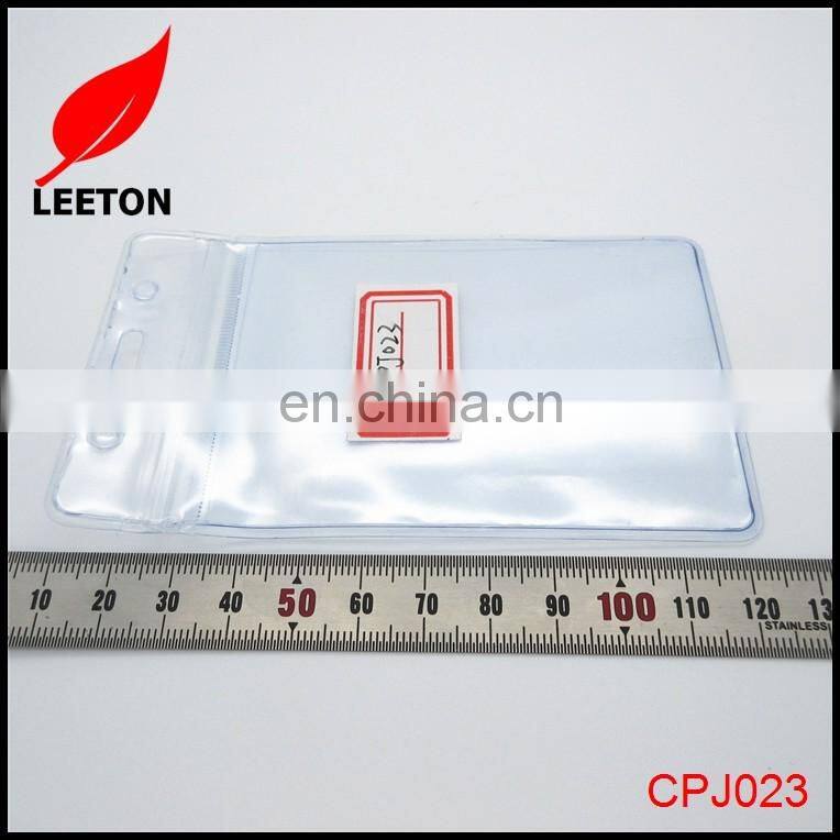 Cheap transparent PVC ID card badge holder