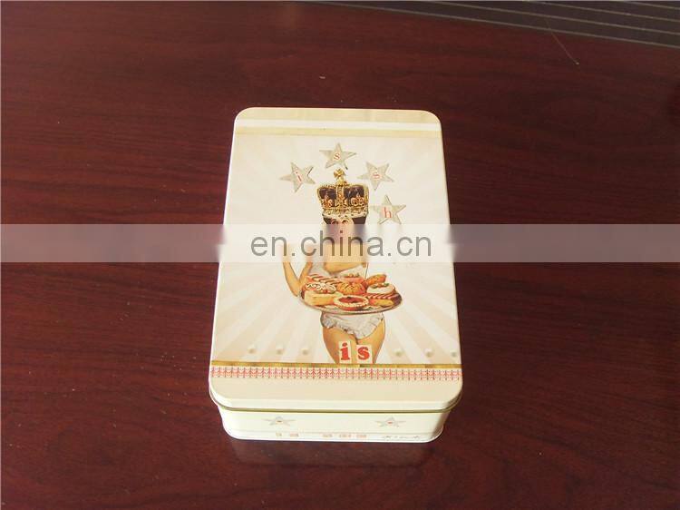 Tin box golden supplier's metal lunch box for kids wholesale