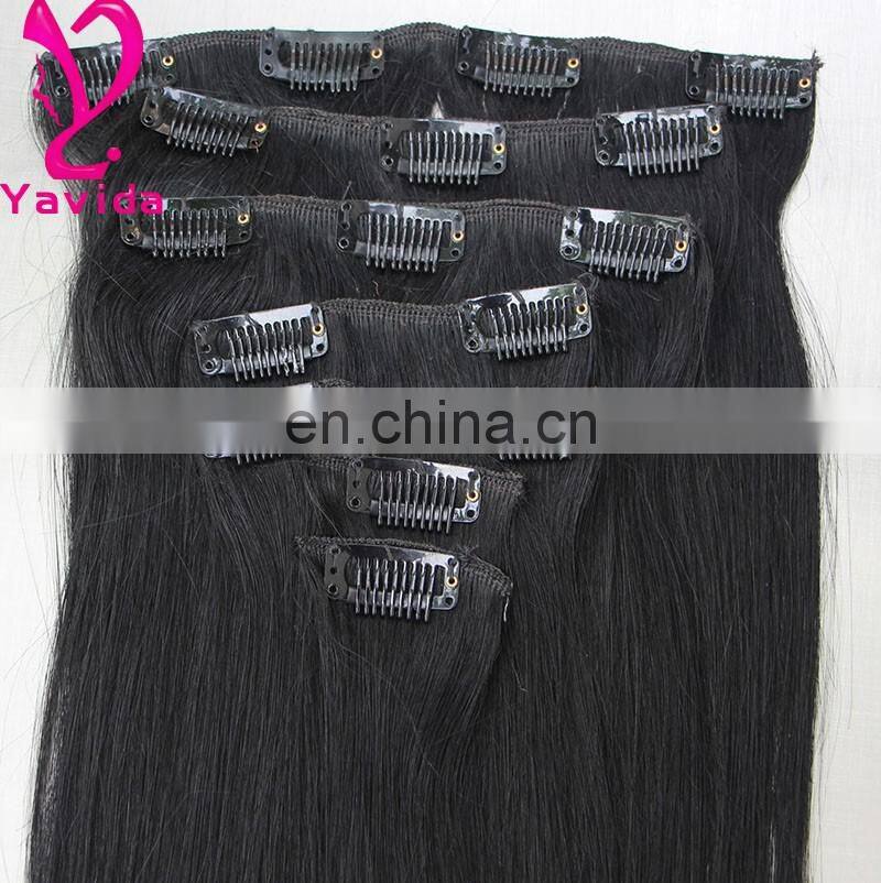 Real High quality human remy clip hair extensions alibaba china wholesale remy hair extensions