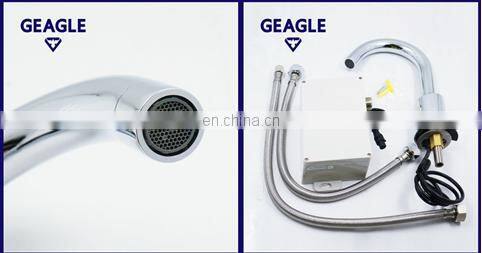 2018 New Design Chrome Finish Brass Automatic Kitchen Faucet