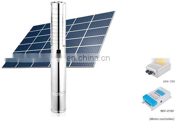 High quality DC Deep Well Submersible Water Pump 2 Inch Borehole Submersible Deep Well Solar Pump for irrigation EMP535