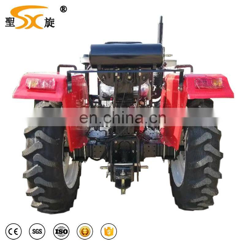 35hp 4WD tractor with tille plough trailer front loader to Brazil