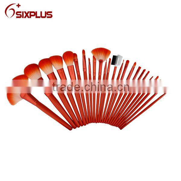 24 pcs new arrival orange professional makeup brush set / face makeup brush / eyebrow makeup brush