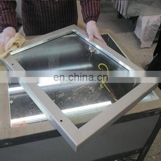 no fogging frozed showcase electric heated glass
