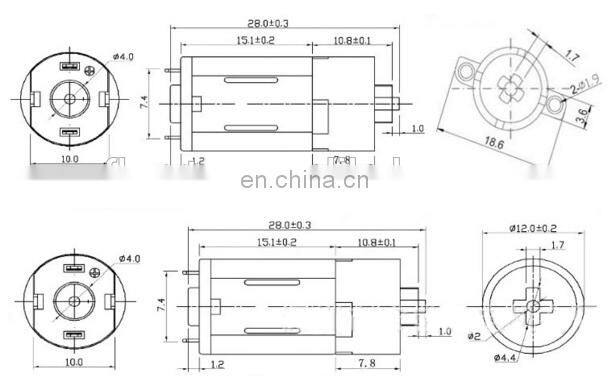 3V 12V 24V High torque brush DC planetary gear motor for precision instrument