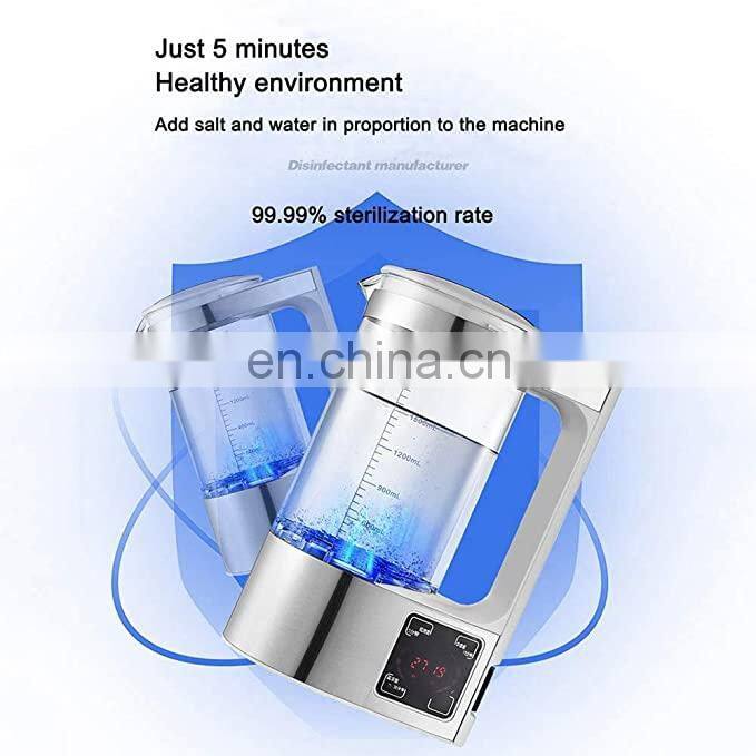 Platinum Plate Electrode Hydrogen Rich Water Ionizer Pitcher
