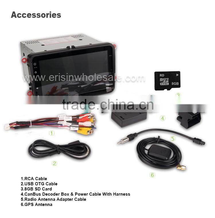 Erisin ES2802V 8" Jetta Tiguan Car Media System with GPS 3G WiFi