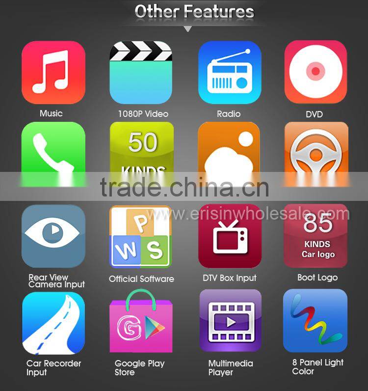 Erisin ES2008A 7" Autoradio Touch Screen 2 Din Car Audio Players GPS