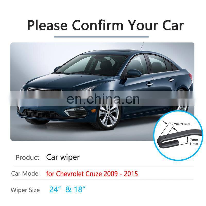 Car Wiper Blades for Chevrolet Cruze 2009 2010 2011 2012 2013 2014 2015 Front Window Windscreen Windshield Car Accessories Goods