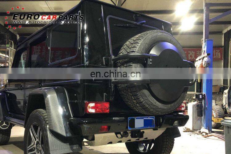 4x4 squared sparewheel fit for G-class W463 4x4 carbon fiber with iron support tail sparewheel cover