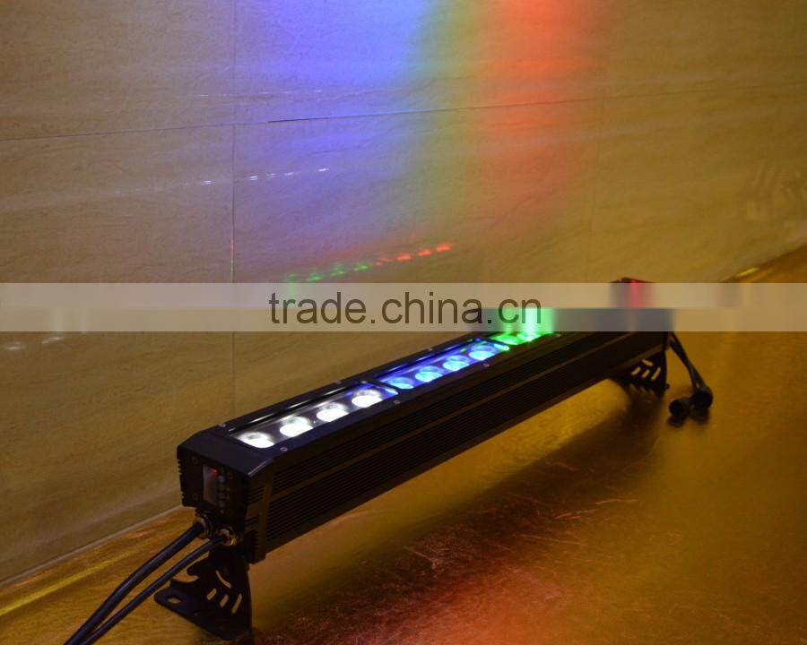 Outdoor led light bar 16pcs*10w RGBW ip65 led wall washer