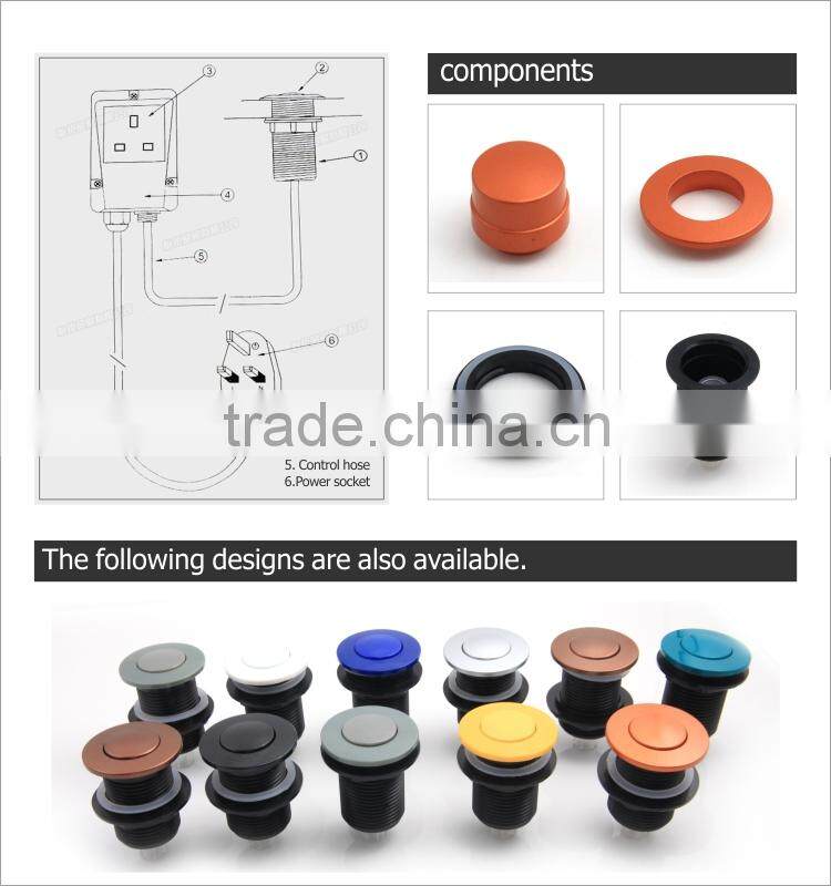 Waste Garbage Disposal Disposer Air Switch Button With Air Hose