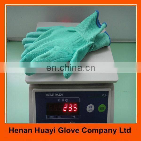 PU coated nylon glove electronic industrial work finger gloves