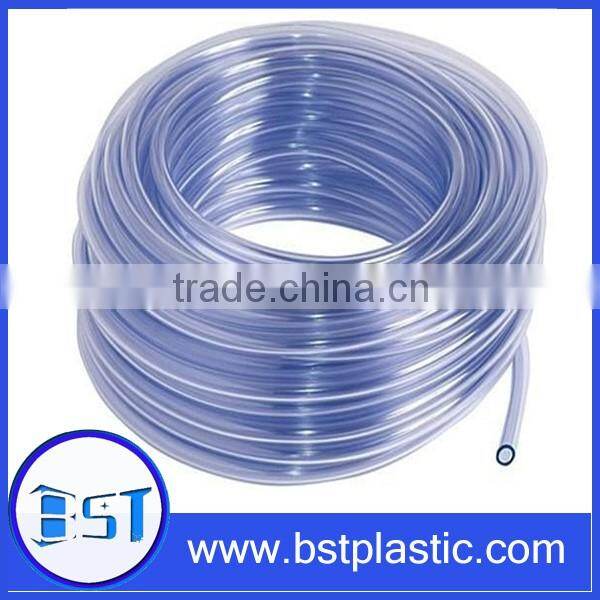 Extruded transparent plastic pipe